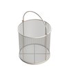 Anysizebasket Round Wire Mesh Basket: 8Dia. x 8H, 304 SS, 3/16 Rod Frame, Mesh: 8 x .047 TMT-080RND080-C08S